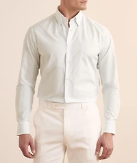 Striped Hidden Button-Down Cotton Shirt