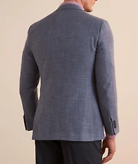 Amalfi Micro-Check Wool-Silk-Linen Sport Jacket