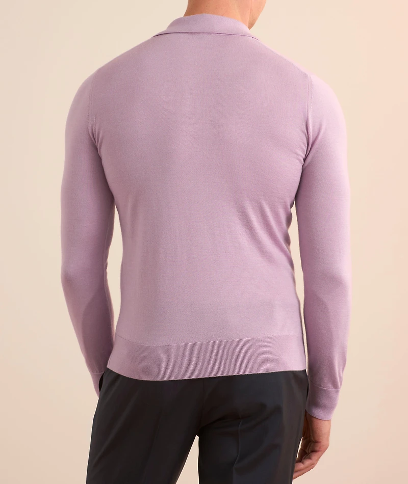 Cashmere-Silk Knit Polo