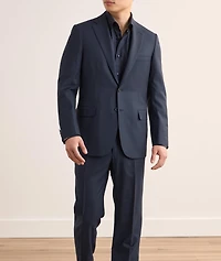 Hidden Button-Down Cotton-Linen Shirt