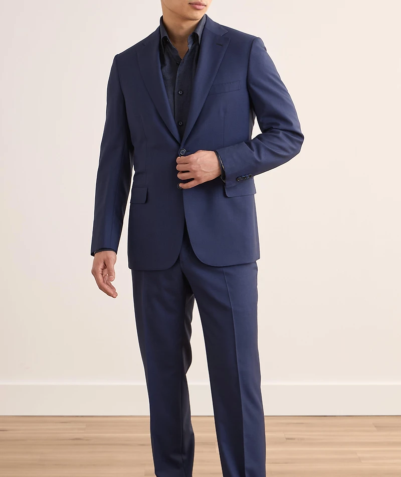 Brunico Sharkskin Super 160's Wool Suit
