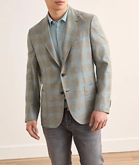 Giacca Amalfi Check Silk-Cashmere Sport Jacket