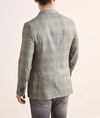 Giacca Amalfi Check Silk-Cashmere Sport Jacket