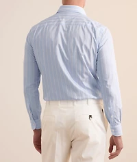 Cotton Textured Stripe Dress Shirt