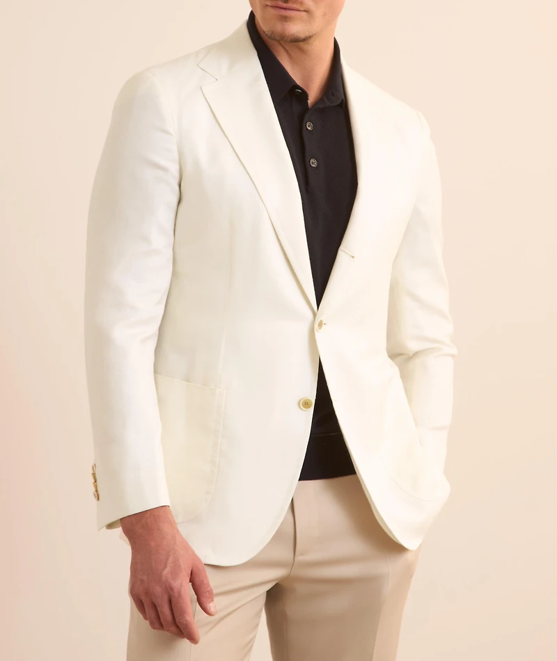 Amalfi Twill Silk-Cashmere-Linen Sport Jacket