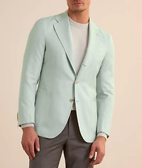 Amalfi Herringbone Wool-Silk-Linen Sport Jacket