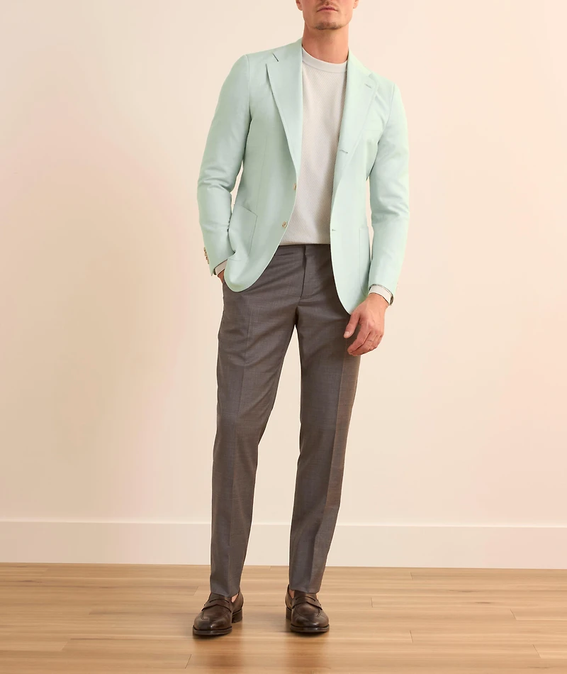 Amalfi Herringbone Wool-Silk-Linen Sport Jacket