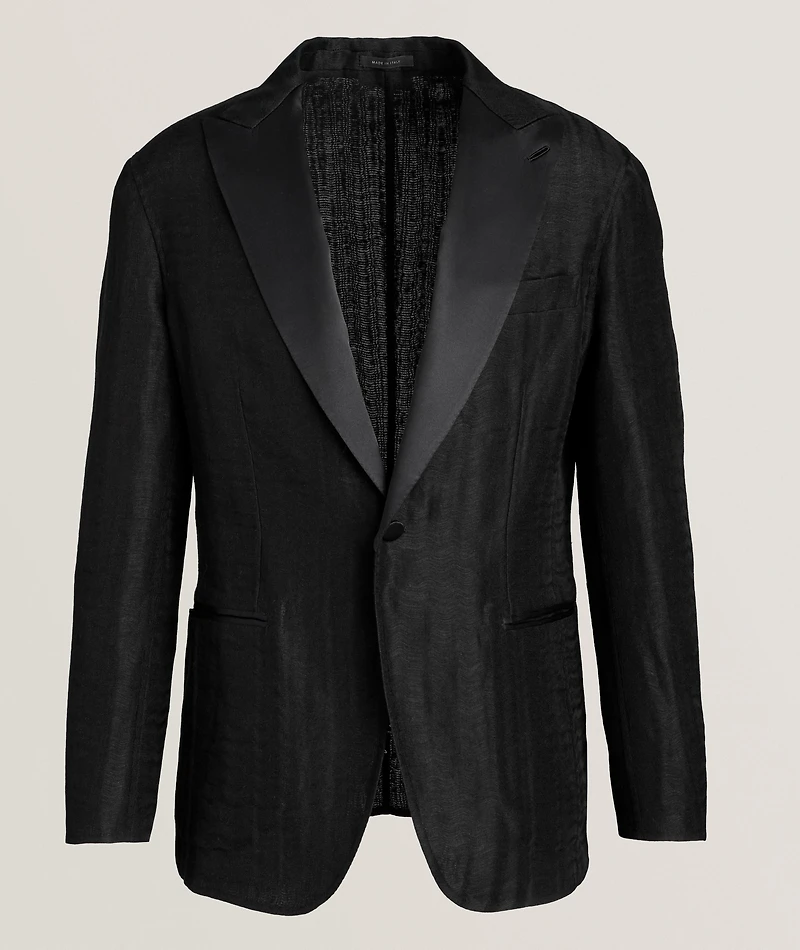 Wave Cotton-Blend Tuxedo Jacket