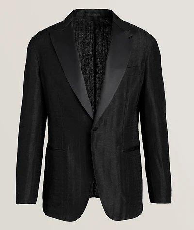 Wave Cotton-Blend Tuxedo Jacket