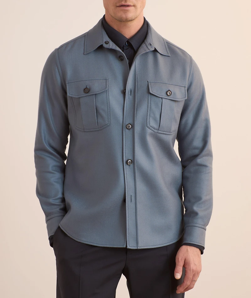 Vagabond Wool-Silk Overshirt