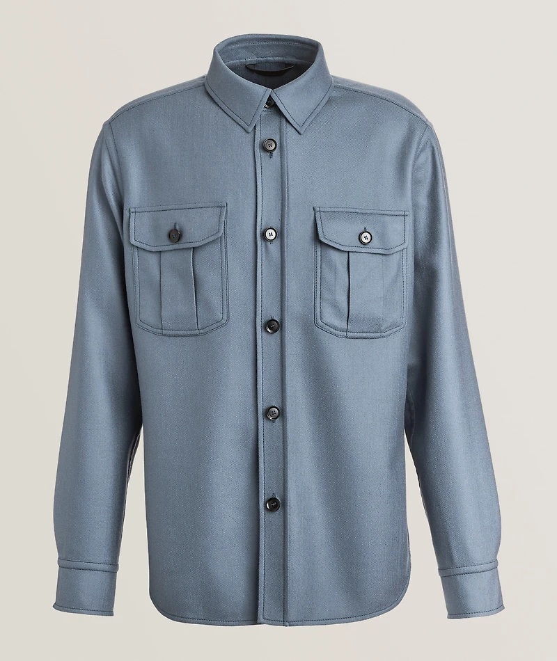 Vagabond Wool-Silk Overshirt