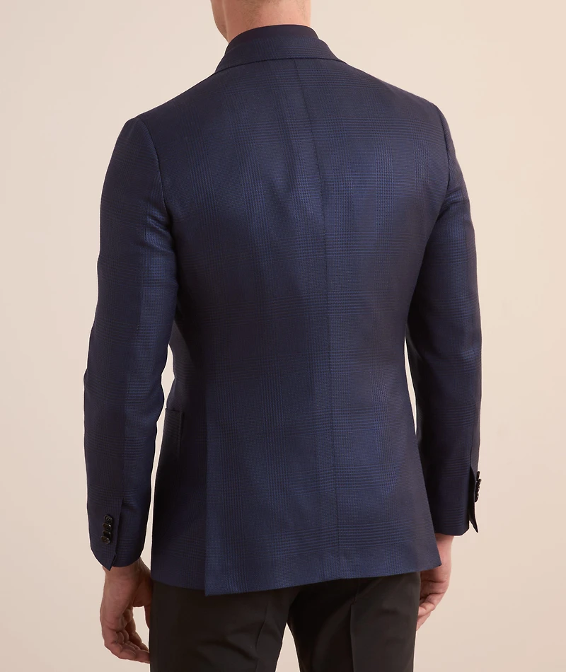 Prince of Wales Wool-Silk Sport Jacket