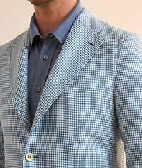 Amalfi Houndstooth Wool-Silk Sport Jacket