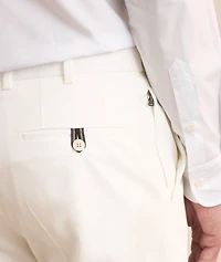 Gabardine Cotton-Stretch Tapered Pants