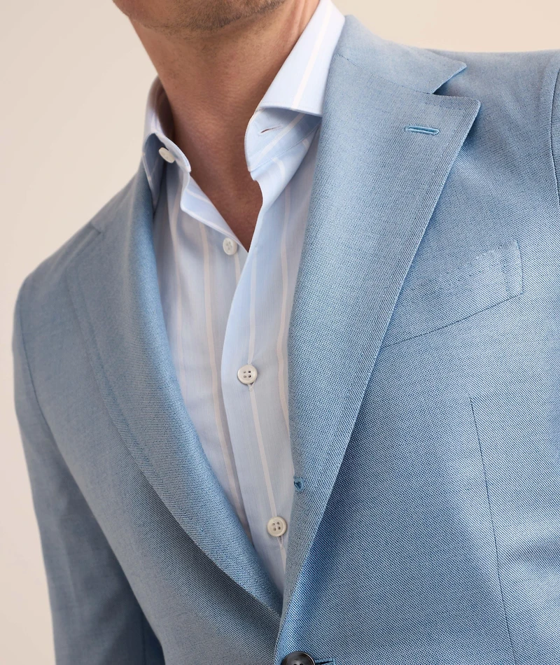 Amalfi Mélange Wool-Silk Sport Jacket