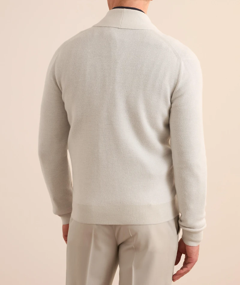 Vanisé Cashmere-Wool Shawl Cardigan