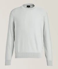 Cotton Crewneck Knit Sweater