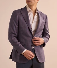 Capri Windowpane Wool-Blend Sport Jacket