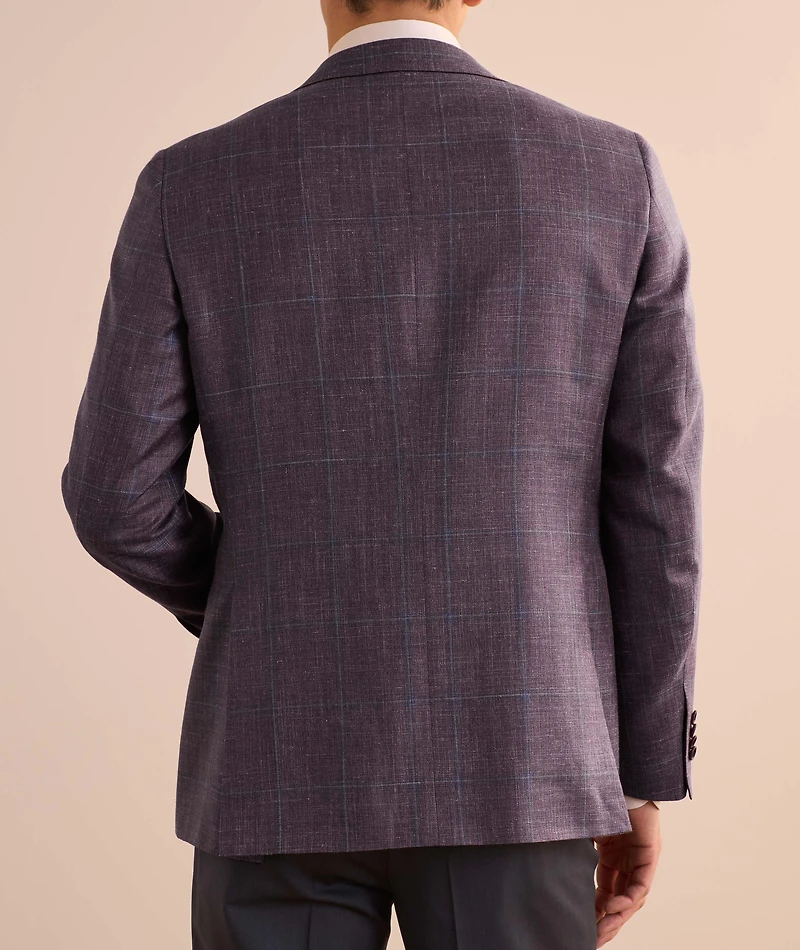 Capri Windowpane Wool-Blend Sport Jacket