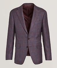 Capri Windowpane Wool-Blend Sport Jacket