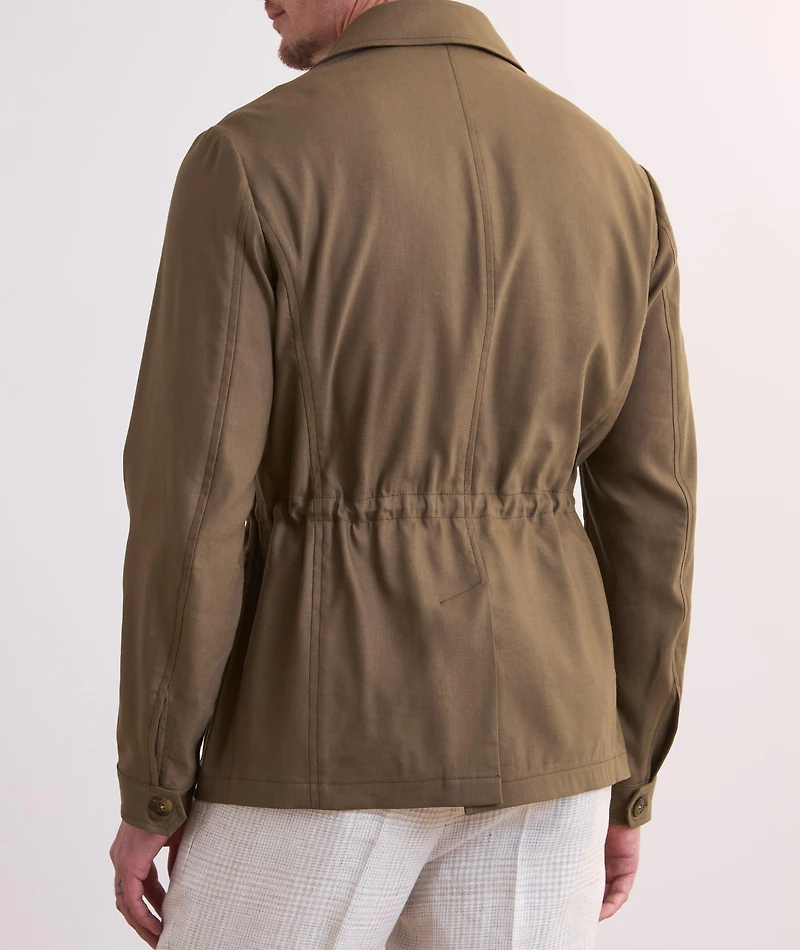 Nuvola Linen-Wool Field Jacket