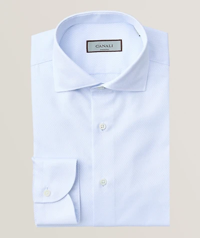 Impeccable Micro-Print Dress Shirt