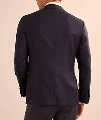 Kei Check Wool-Blend Sport Jacket