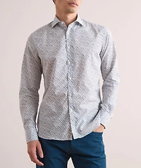 Micro-Floral Cotton-Lyocell Shirt
