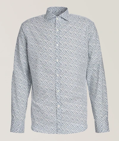 Micro-Floral Cotton-Lyocell Shirt