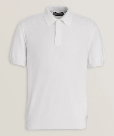 Cotton-Modal Micro-Textured Polo