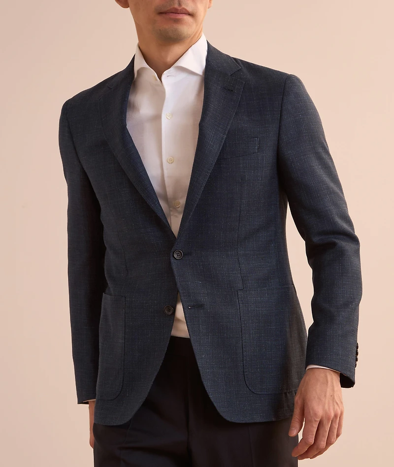 Kei Textured Wool-Blend Sport Jacket