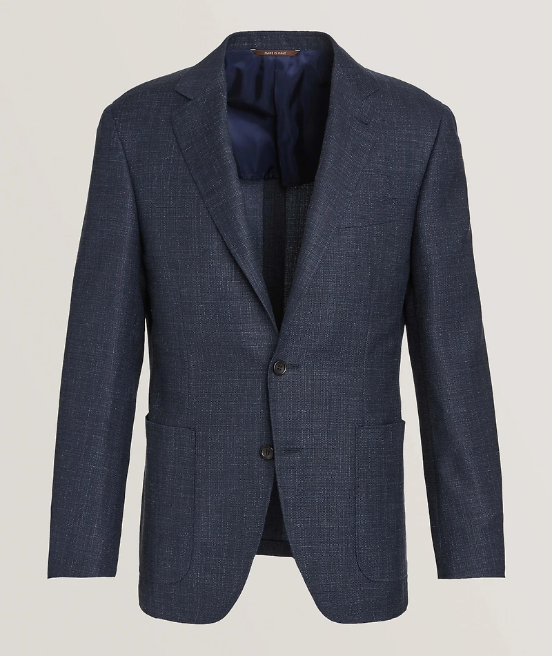 Kei Textured Wool-Blend Sport Jacket