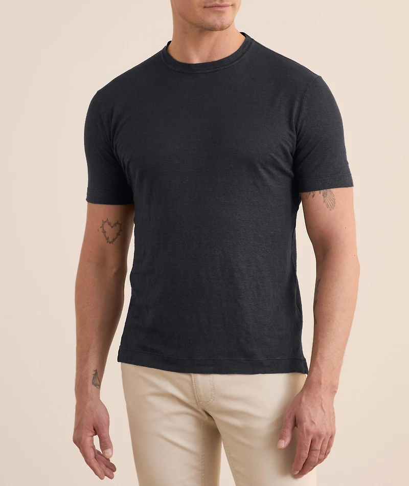 Garment-Dyed Linen T-Shirt