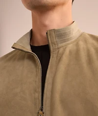Nuvola Ultra-Soft Suede Bomber Jacket