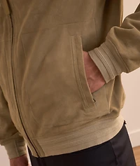 Nuvola Ultra-Soft Suede Bomber Jacket