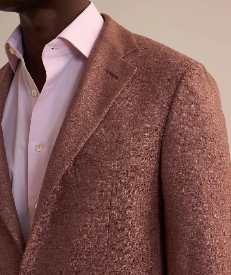 Kei Textured Silk-Cashmere Sport Jacket