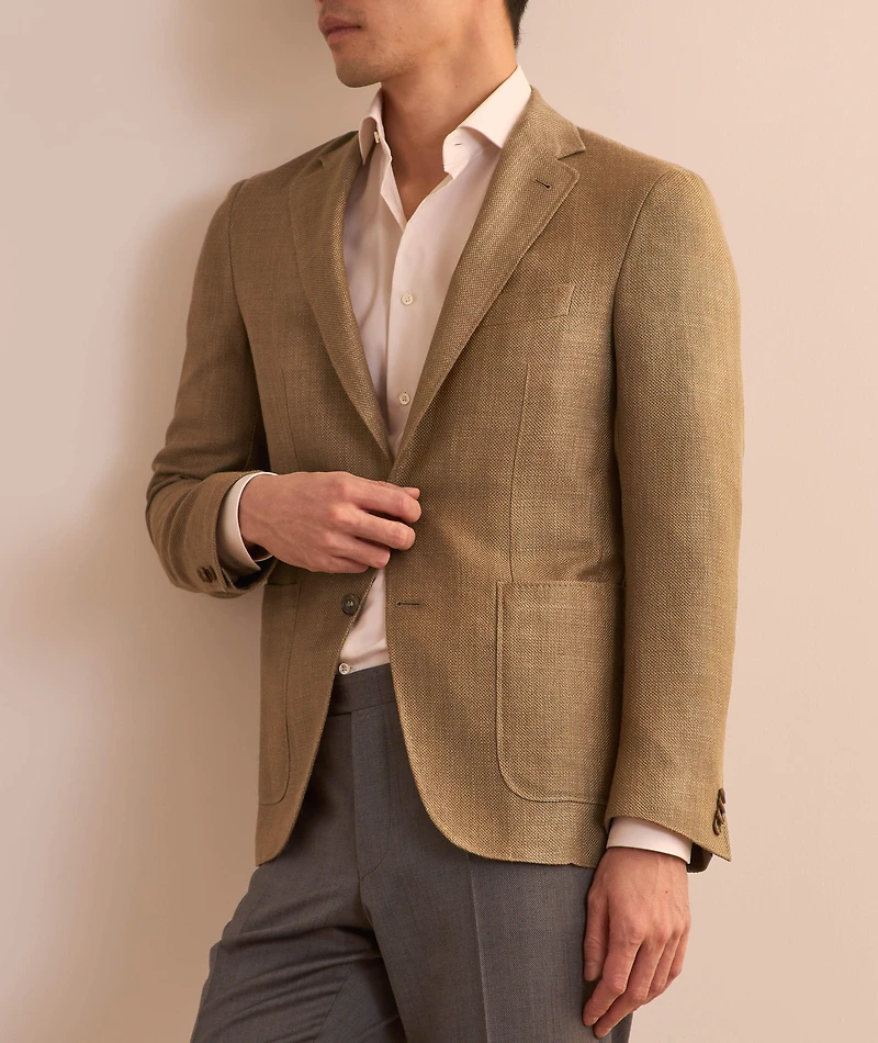 Kei Silk-Wool-Mohair Sport Jacket