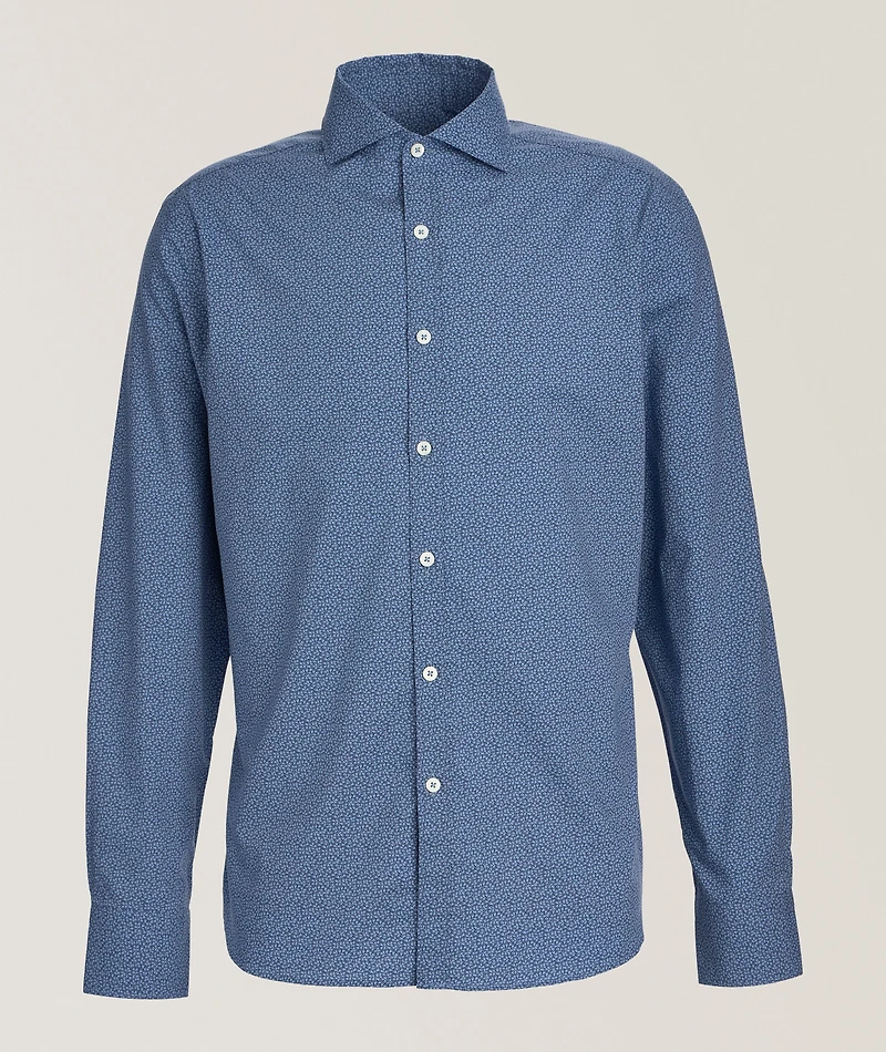 Micro-Floral Cotton-Lyocell Shirt