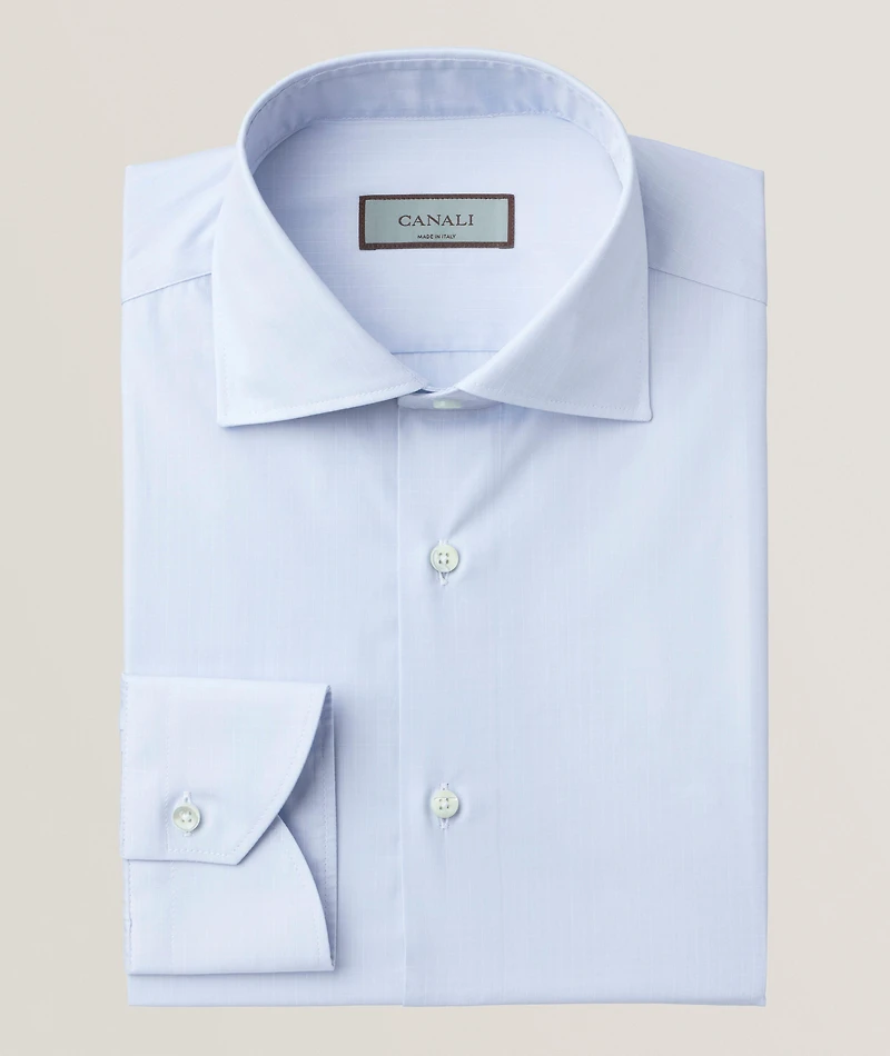 Grid Cotton Dress Shirt