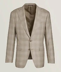 Capri Check Wool-Blend Sport Jacket