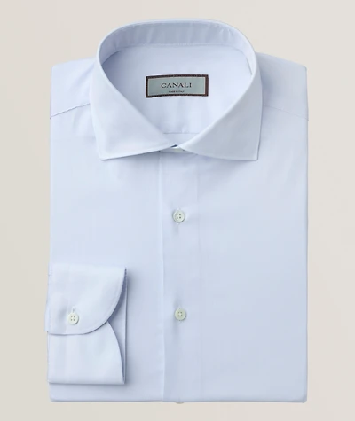 Micro-Stripe Slim Dress Shirt