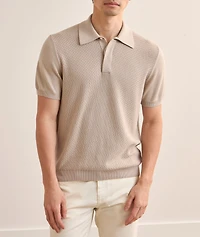 Cotton-Modal Micro-Textured Polo