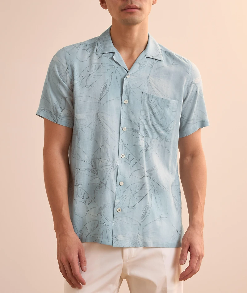 Floral Print Camper Shirt