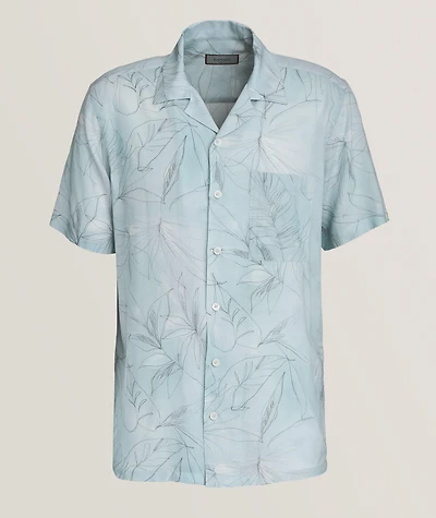 Floral Print Camper Shirt