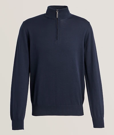 Cotton Half-Zip Sweater
