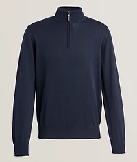 Cotton Half-Zip Sweater