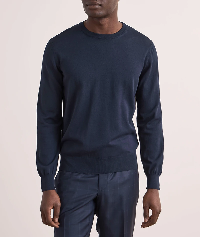 Cotton Crewneck Sweater