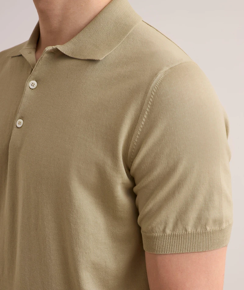 Cotton Knit Polo