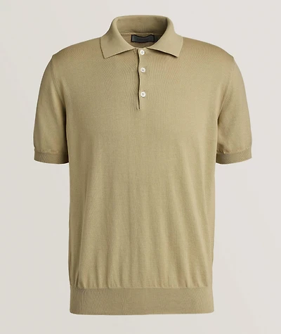 Cotton Knit Polo
