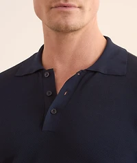 Tonal Textured Cotton Polo